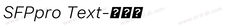 SFPpro Text字体转换
